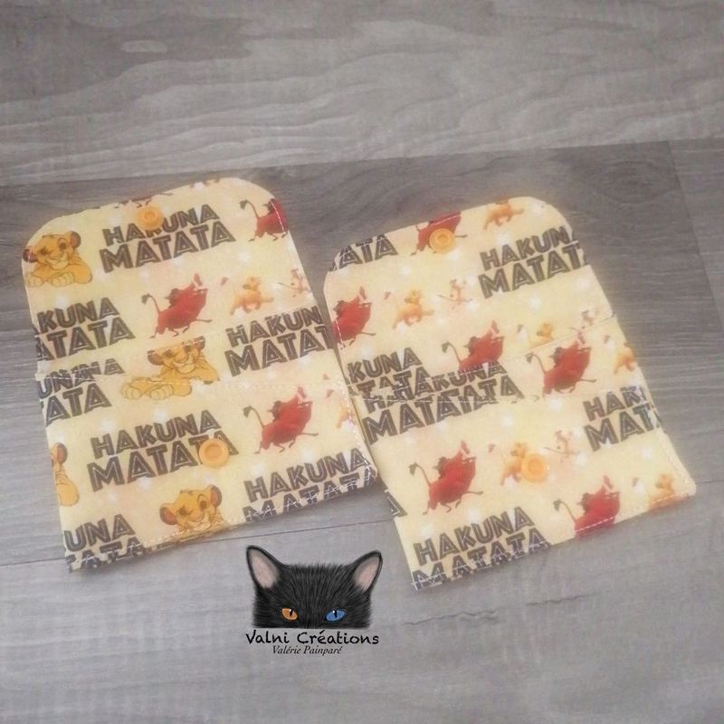 Petit Porte feuille, Porte Cartes, Porte-cartes Lion, Porte-cartes chat, Hakuna Matata