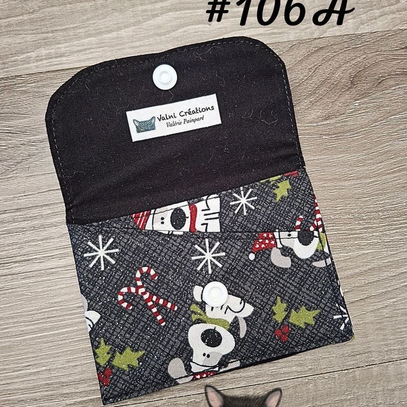 Petit Porte feuille, Porte Cartes, Petite Pochette, Porte Cartes d'affaires, Halloween, tissu, Coton