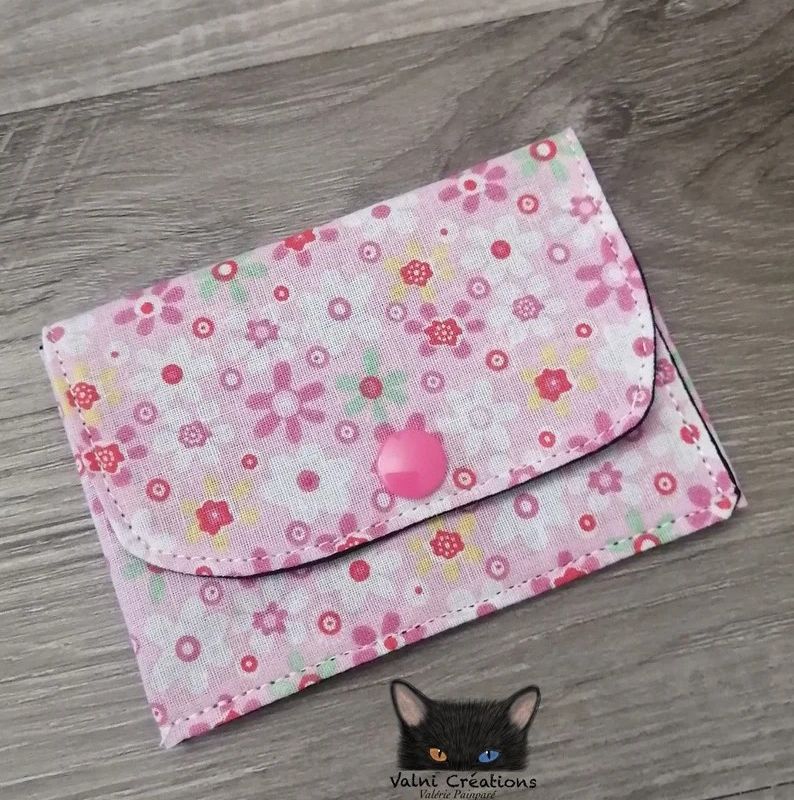 Petit Porte feuille, Porte Cartes, Petite Pochette, Arc-en-ciel, porte cartes Fleurs