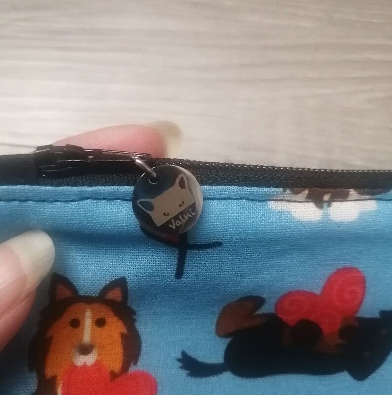 Étui à crayons, pochette, trousse à crayons, étui pour enfants, Chien, amoureux des chiens, coton