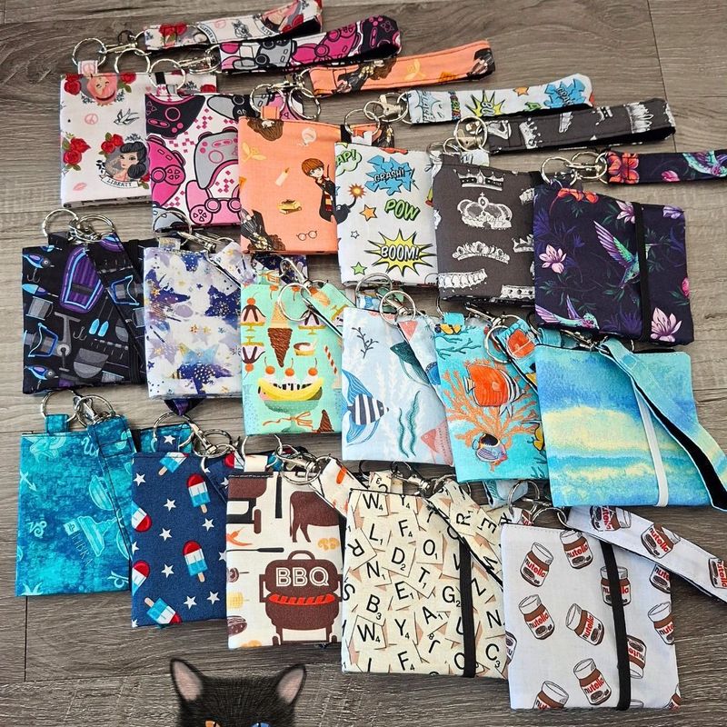 Petit Porte feuille, Porte Cartes, Petite Pochette, Porte Cartes d'affaires, Zodiaque, tissu, Coton