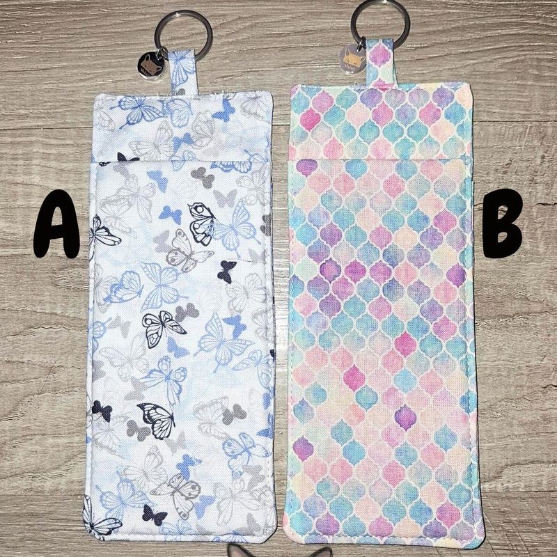 Porte lunette, Porte-stylos, porte-crayons, lanière, infirmière, éducatrice, pochette, 100% coton