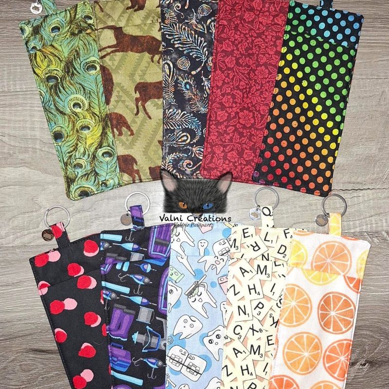 Porte lunette, Porte-stylos, porte-crayons, lanière, infirmière, éducatrice, pochette, 100% coton