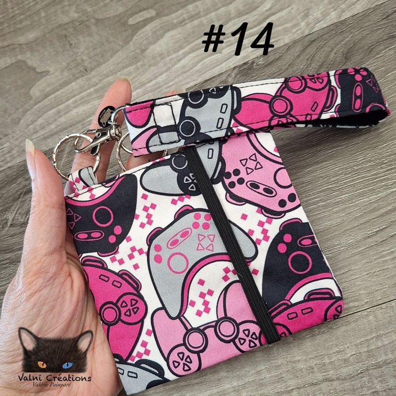 Petit Porte feuille, Porte Cartes, Petite Pochette, Porte Cartes d'affaires, Manette, tissu, Coton