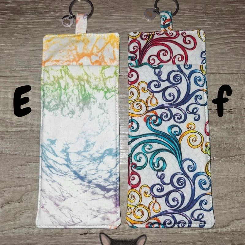 Porte lunette, Porte-stylos, porte-crayons, lanière, infirmière, éducatrice, pochette, 100% coton