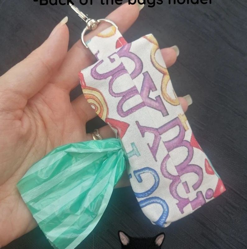 Distributeur de sacs à caca, Porte sac à caca, pochette à suspendre, Amoureux des chiens, pochette