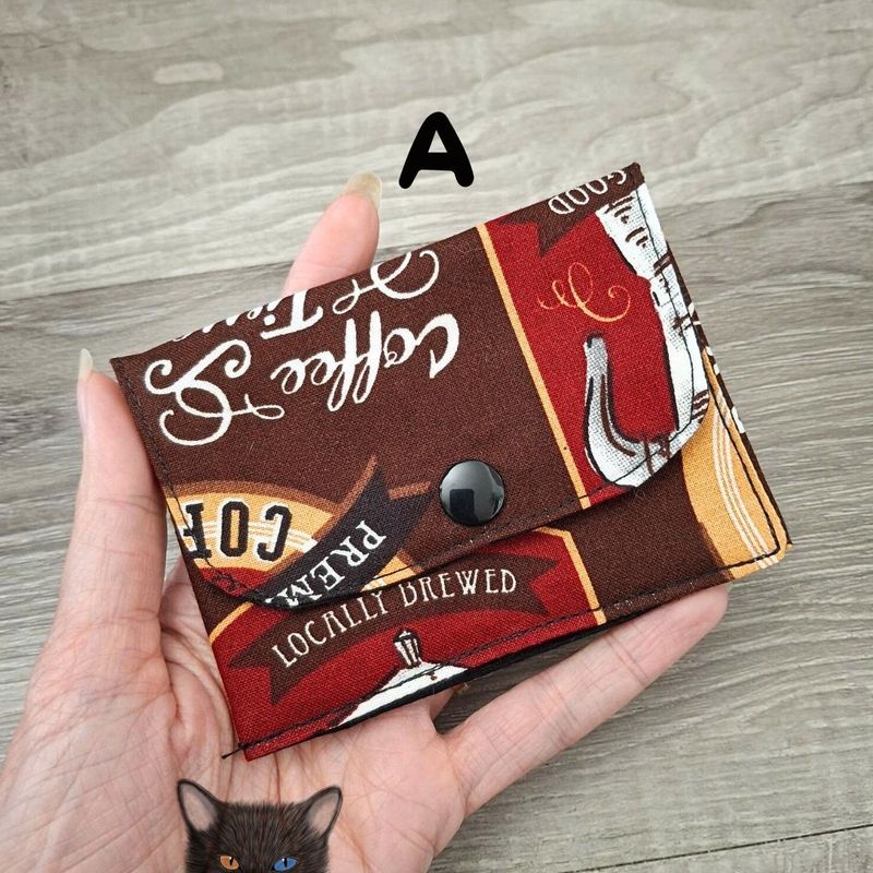 Petit Porte feuille, Porte Cartes, Petite Pochette, Pochette Colorée, porte carte Café, Barbecue