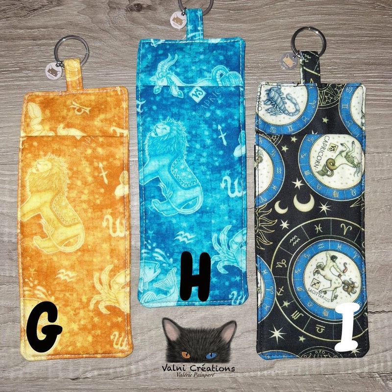 Porte lunette, Porte-stylos, porte-crayons, lanière, infirmière, éducatrice, pochette, 100% coton