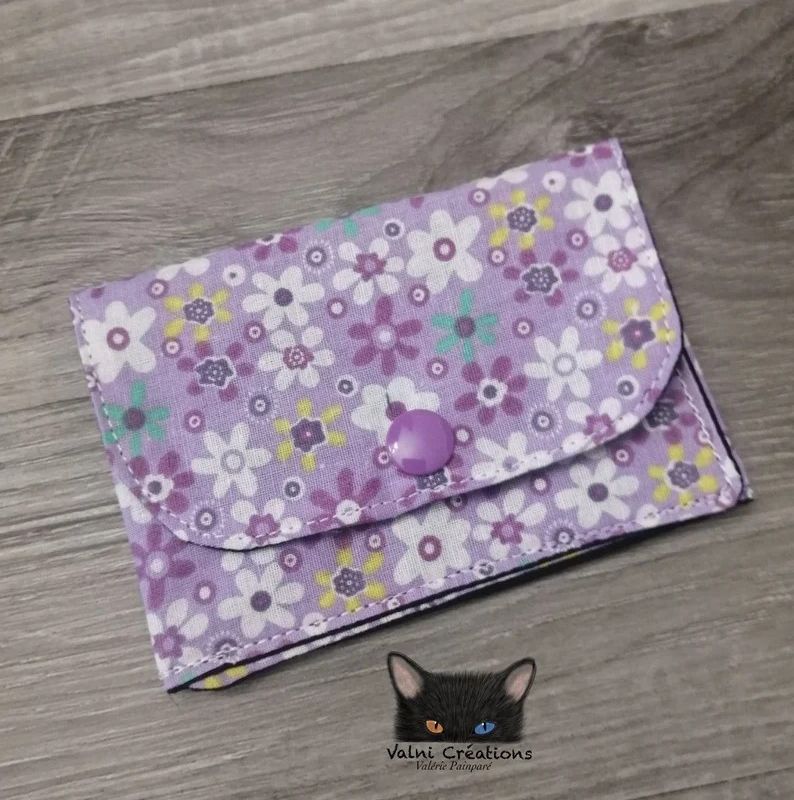 Petit Porte feuille, Porte Cartes, Petite Pochette, Arc-en-ciel, porte cartes Fleurs