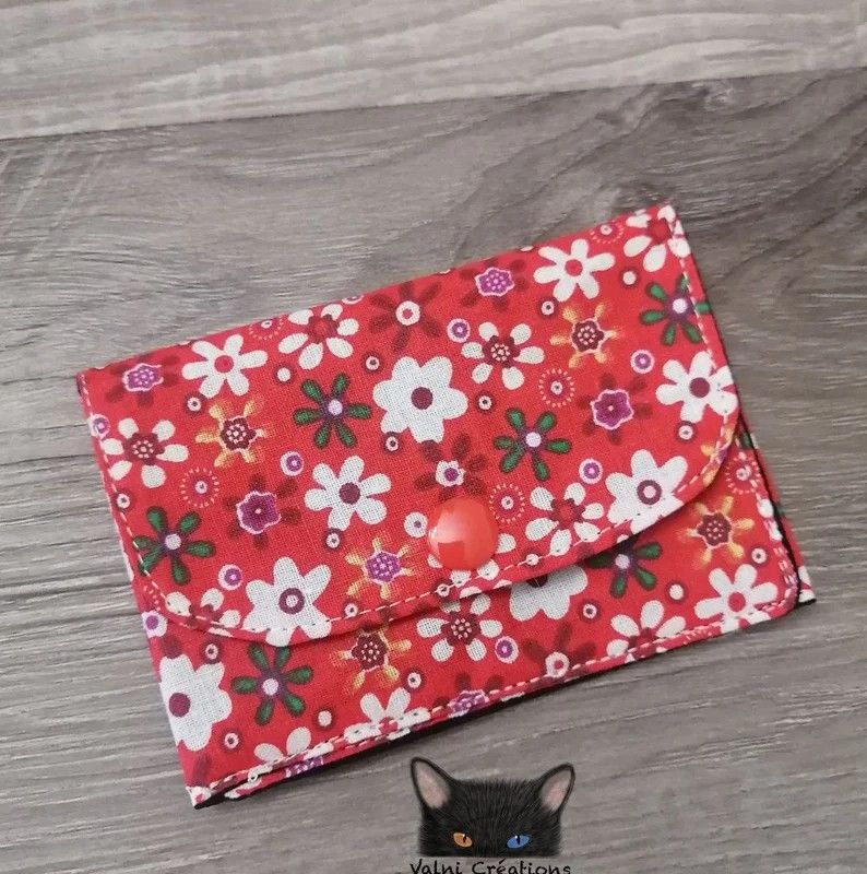 Petit Porte feuille, Porte Cartes, Petite Pochette, Arc-en-ciel, porte cartes Fleurs