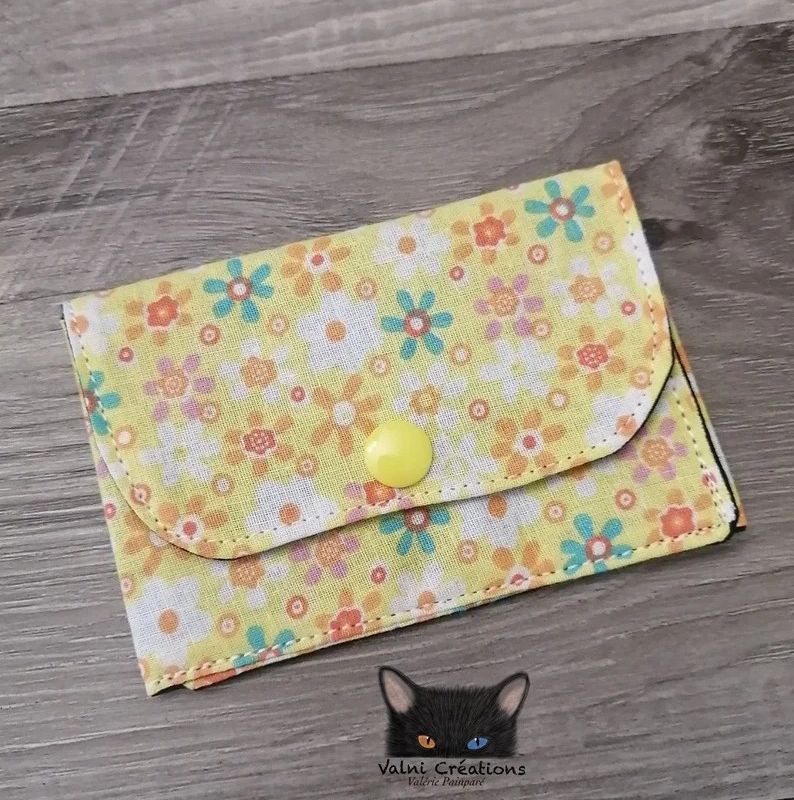 Petit Porte feuille, Porte Cartes, Petite Pochette, Arc-en-ciel, porte cartes Fleurs