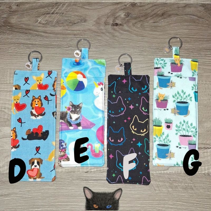 Porte lunette, Porte-stylos, porte-crayons, lanière, infirmière, éducatrice, pochette, 100% coton