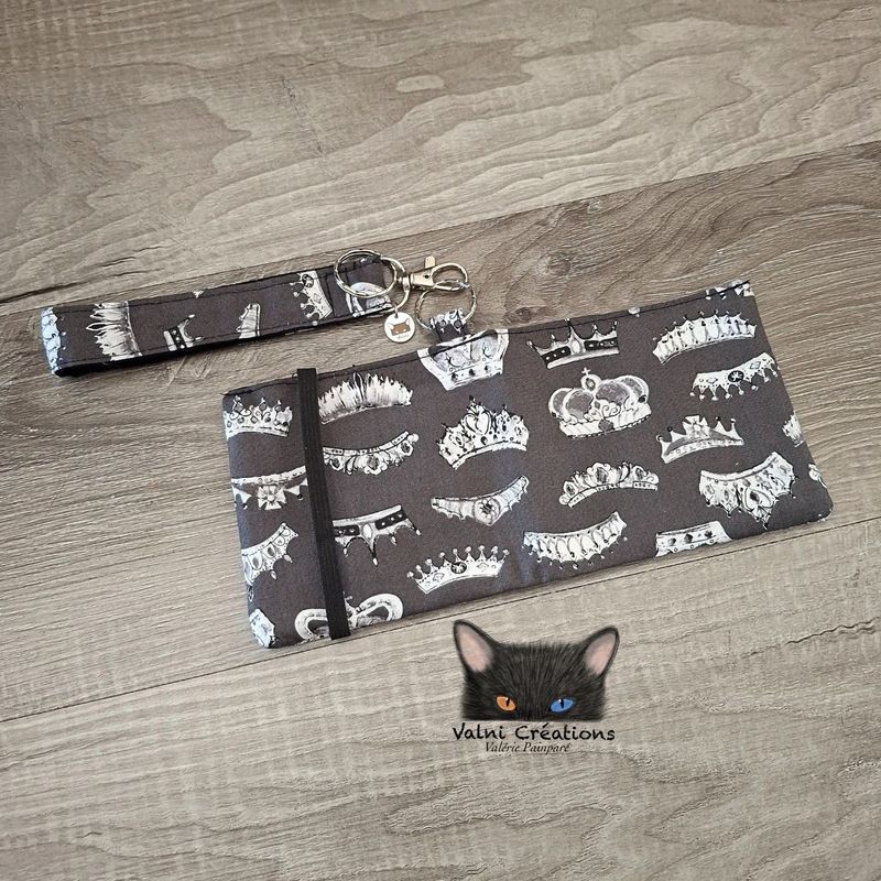 Petit Porte feuille, Porte Cartes, Petite Pochette, Porte Cartes d'affaires, Reine, tissu, Coton