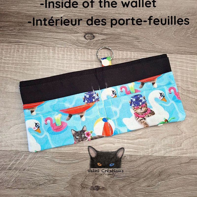 Petit Porte feuille, Porte Cartes, Petite Pochette, Avec élastique, Porte Cartes d'affaires, Coton
