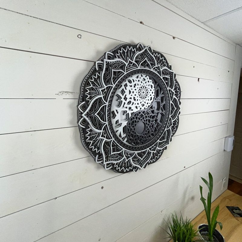 Mandala 3D "Yin Yang"