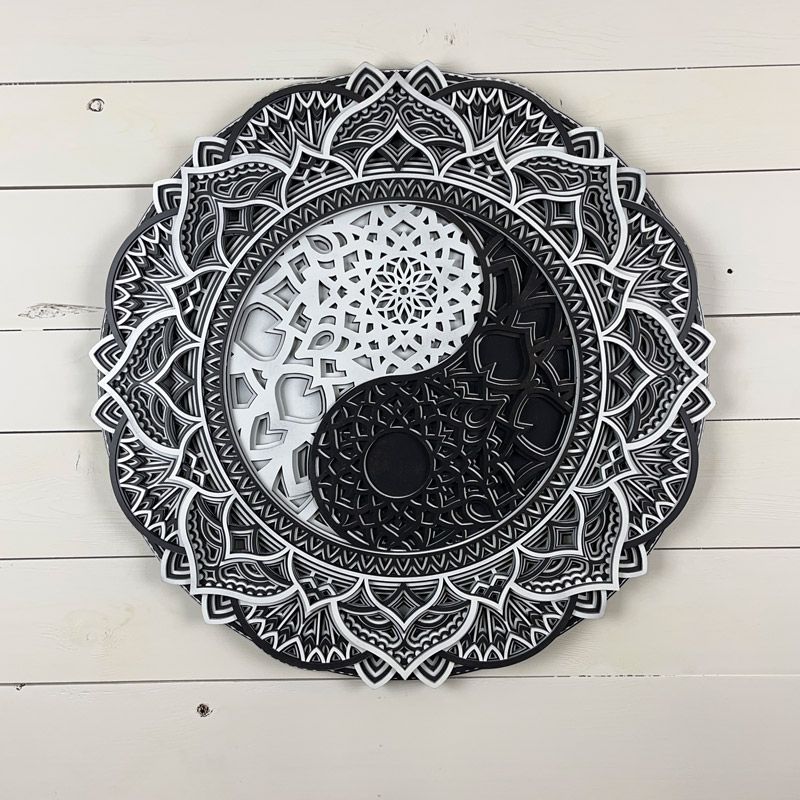 Mandala 3D "Yin Yang"