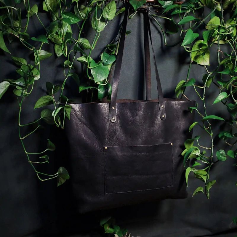 Sac fourre-tout en cuir Dunham – Édition noire