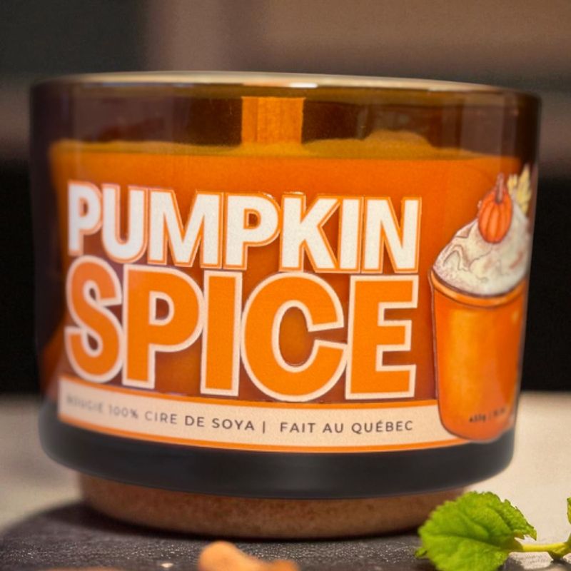 SIKE DESIGN - Bougie parfum�e - Pumpkin Spice | 16 oz - 100h