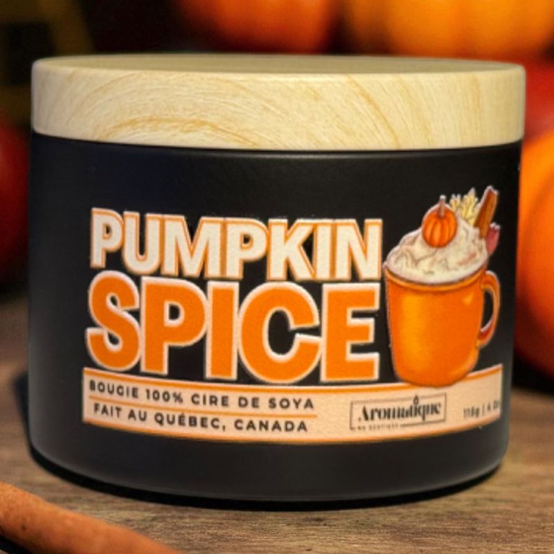SIKE DESIGN - Bougie parfum�e - Pumpkin Spice | 4 oz - 30h