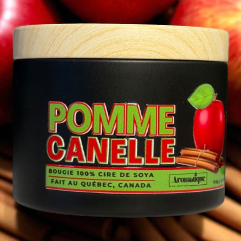 SIKE DESIGN - Bougie parfum�e - Pomme Canelle | 4 oz - 30h