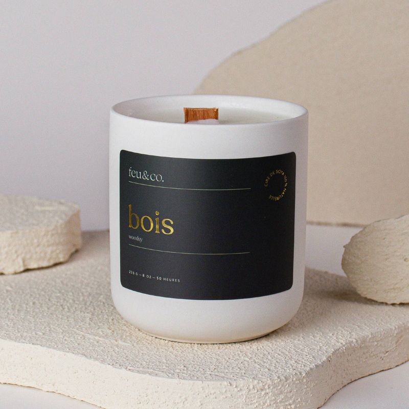 Feu & Co.  Bougie parfum�e  Bois | 8 oz  50h