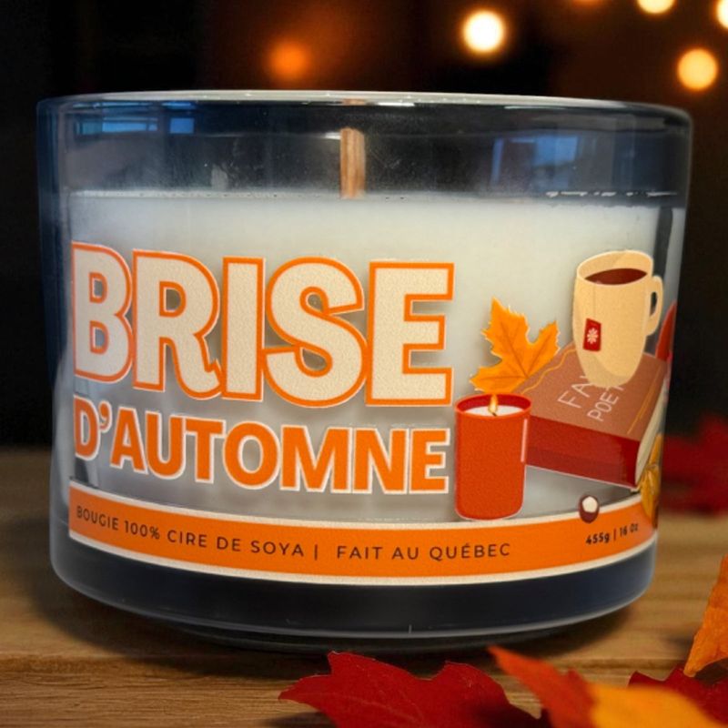 SIKE DESIGN - Bougie parfum�e - Brise d'automne | 16 oz - 100h