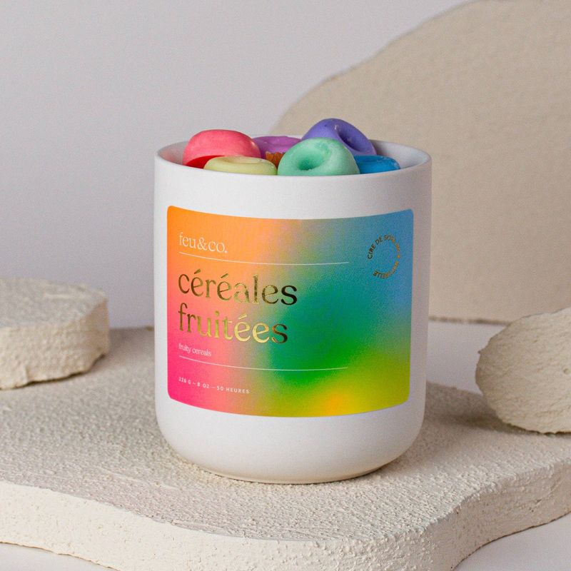 Feu & Co.  Bougie parfum�e  C�r�ales fruit�es | 8 oz  50h
