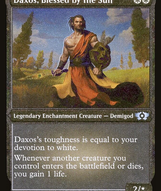Daxos, Blessed by the Sun (Foil Etched) [Multiverse Legends]