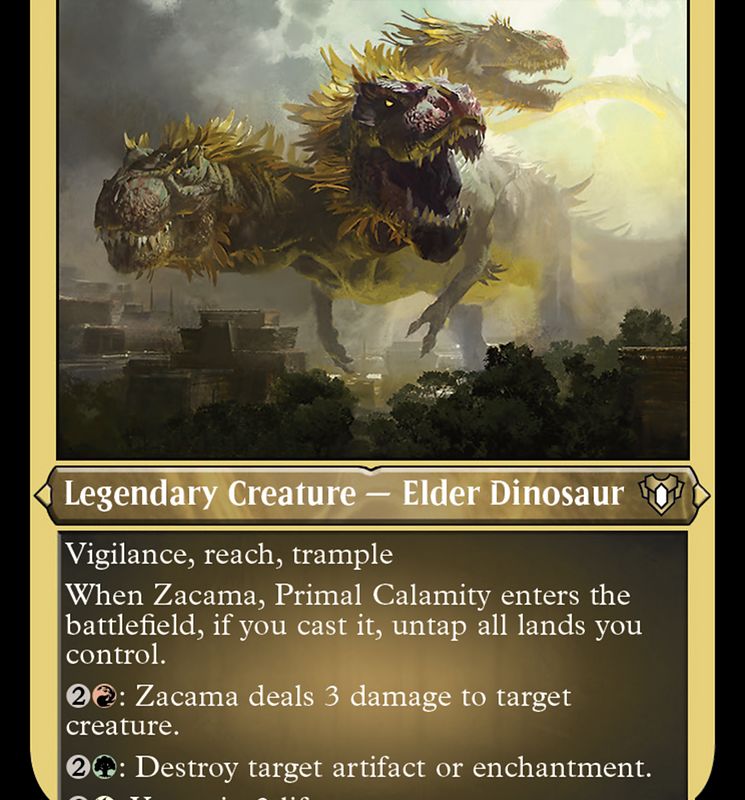 Zacama, Primal Calamity (Foil Etched) [Commander Masters]