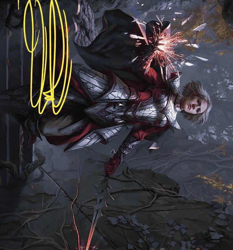 Rowan, Scion of War Art Card (31/81) (Gold-Stamped Signature) [Wilds of Eldraine Art Series]