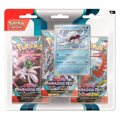 PARADOX RIFT CETITAN 3 PACK CHECKLANE (PRE ORDER NOV 3) SCARLET & VIOLET POKEMON TCG