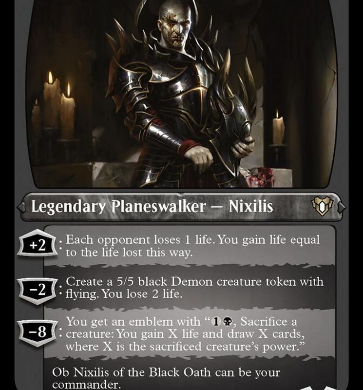 Ob Nixilis of the Black Oath (Foil Etched) [Commander Masters]