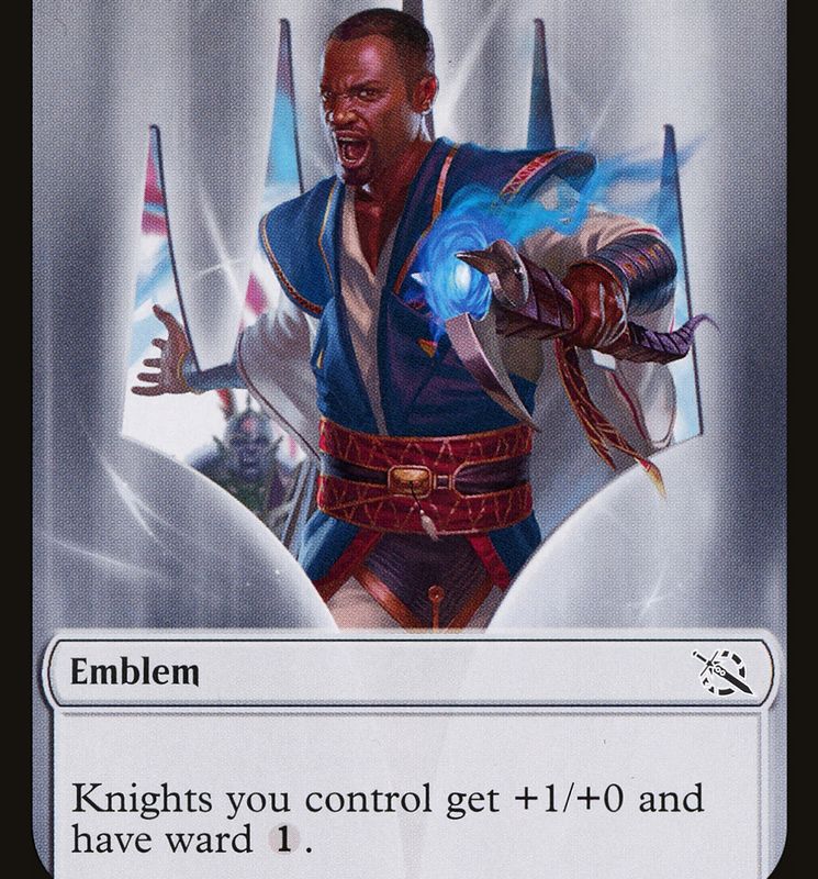 Treasure (20) // Teferi Akosa of Zhalfir Emblem Double-Sided Token [March of the Machine Tokens]