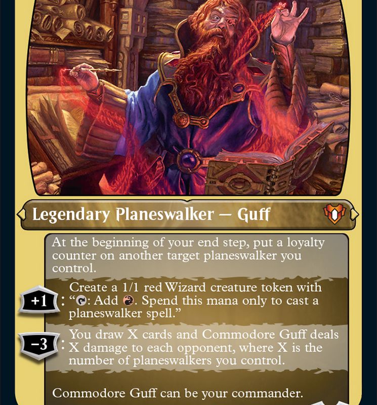 Commodore Guff (Display Commander) (Foil Etched) [Commander Masters]