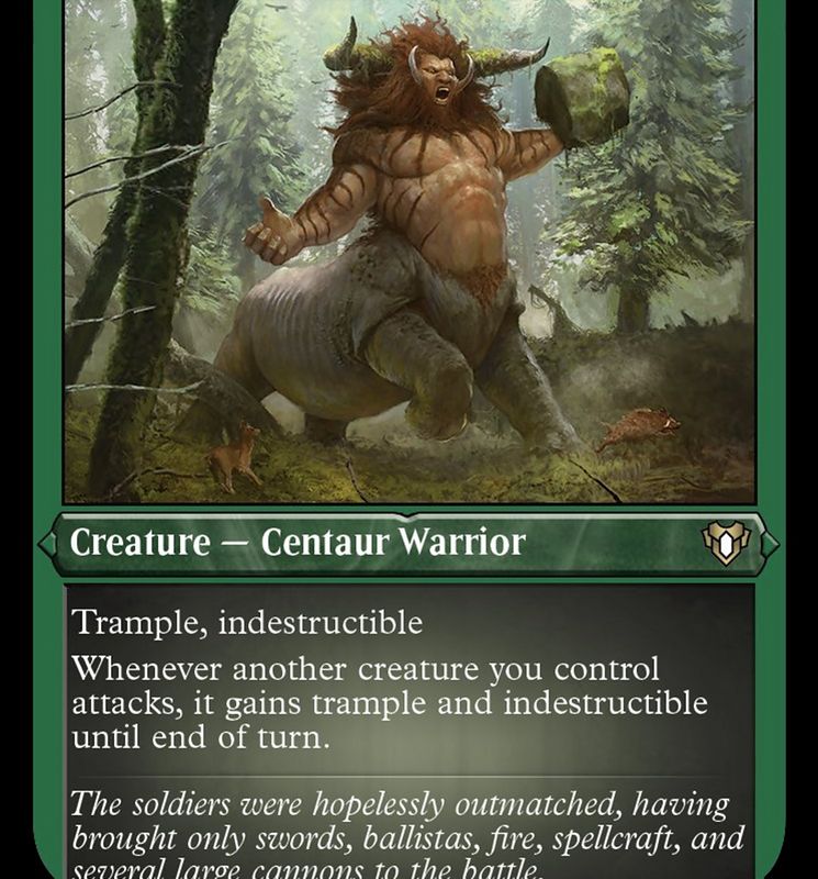 Stonehoof Chieftain (Foil Etched) [Commander Masters]