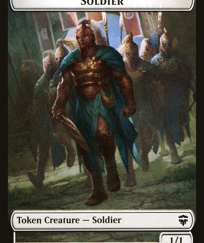 Copy (013) // Soldier Double-Sided Token [Commander Legends Tokens]