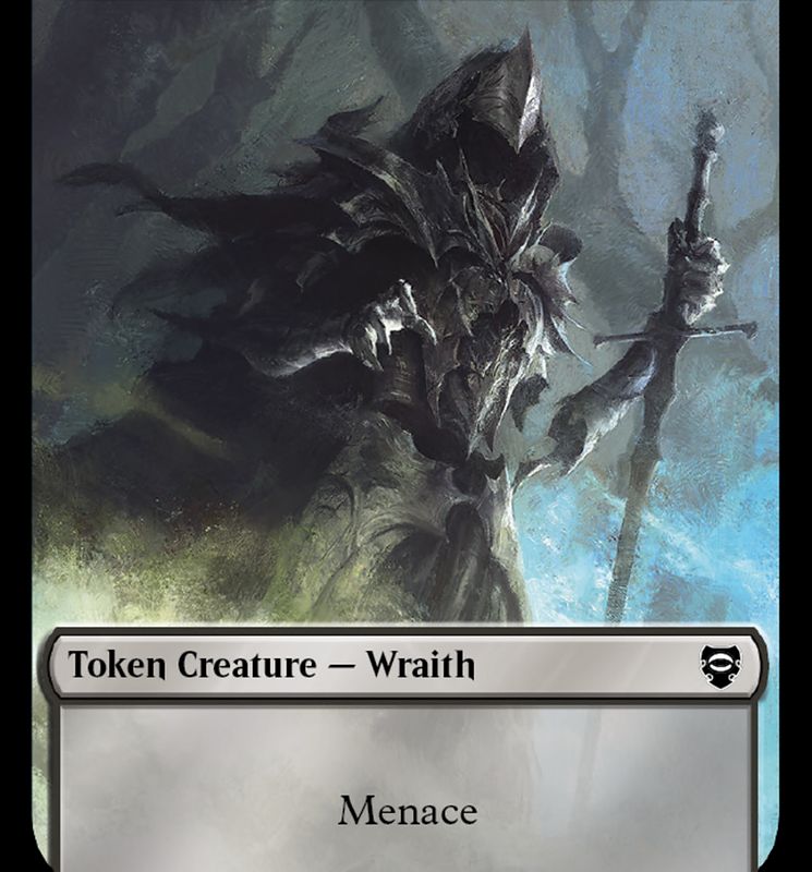 Food // Wraith Double-Sided Token [The Lord of the Rings: Tales of Middle-Earth Commander Tokens]