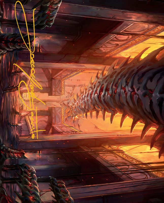 Bloodfell Caves Art Card (Gold-Stamped Signature) [March of the Machine Art Series]