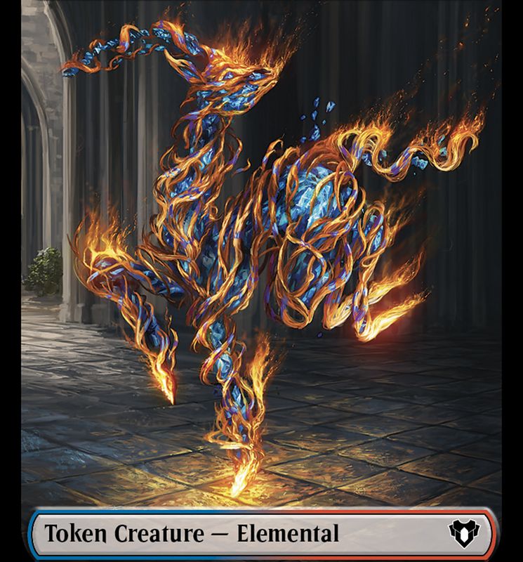 Elemental Token (37) [Commander Masters Tokens]
