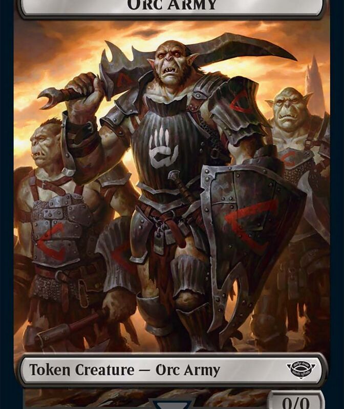Orc Army Token (06) [The Lord of the Rings: Tales of Middle-Earth Tokens]