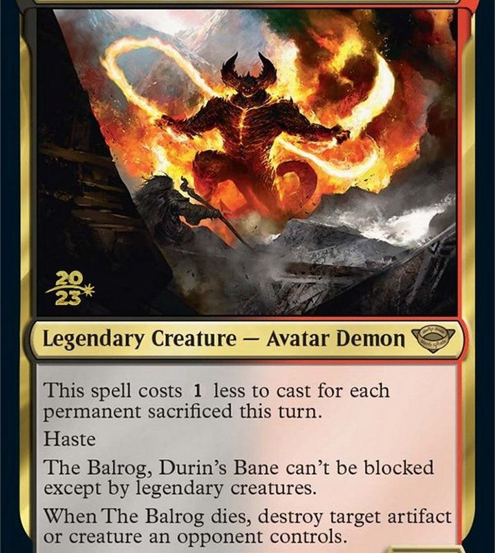 The Balrog, Durin's Bane [The Lord of the Rings: Tales of Middle-Earth Prerelease Promos]