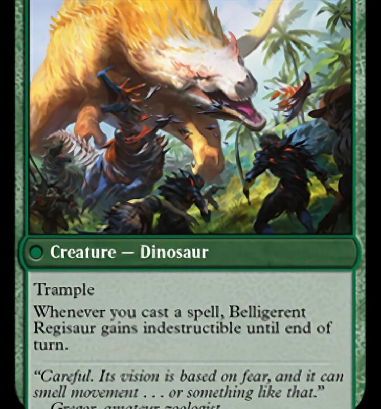 Invasion of Ixalan // Belligerent Regisaur [March of the Machine]