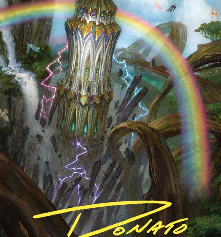 Command Tower Art Card (Gold-Stamped Signature) [Commander Masters Art Series]