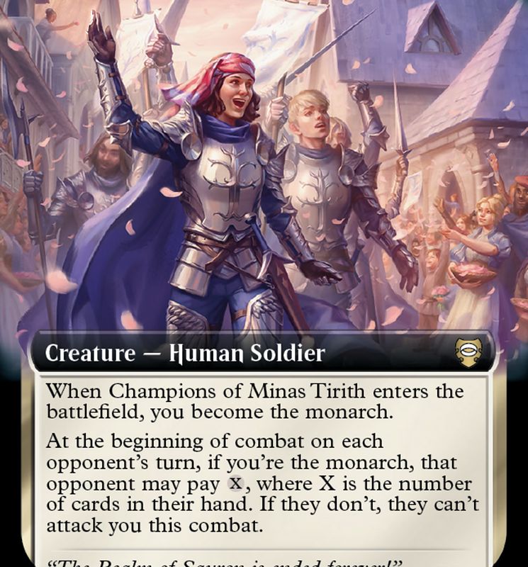 Champions of Minas Tirith (Extended Art) [The Lord of the Rings: Tales of Middle-Earth Commander]