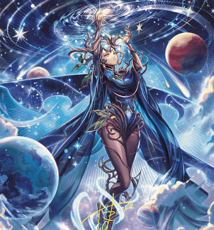 Omniscience Anime Art Card (Gold-Stamped Signature) [Wilds of Eldraine Art Series]