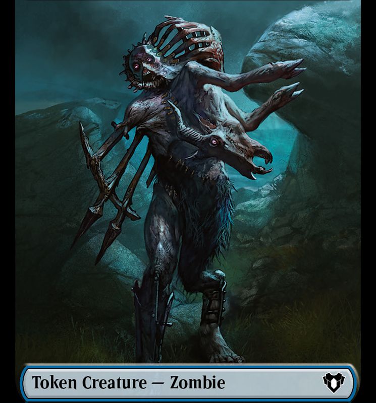 Zombie Token (13) [Commander Masters Tokens]