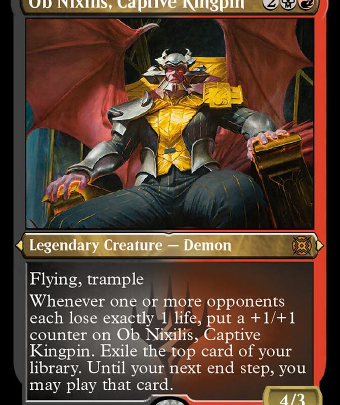 Ob Nixilis, Captive Kingpin (Foil Etched) [March of the Machine: The Aftermath]