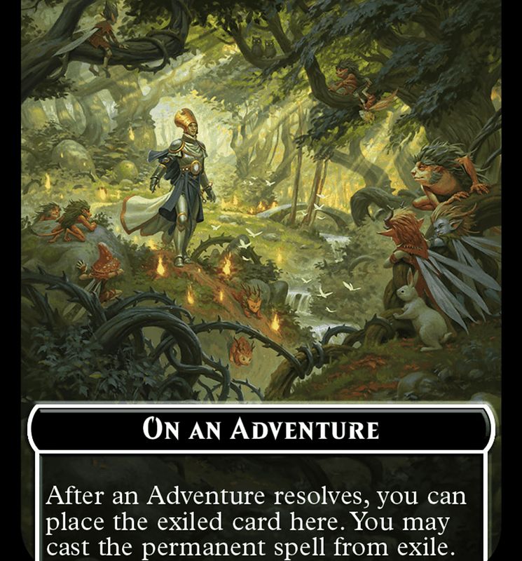 On an Adventure Emblem [Wilds of Eldraine Tokens]