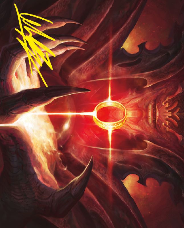 Sol Ring Art Card (Gold-Stamped Signature) [The Lord of the Rings: Tales of Middle-earth Art Series]