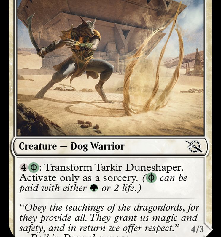 Tarkir Duneshaper // Burnished Dunestomper [March of the Machine]